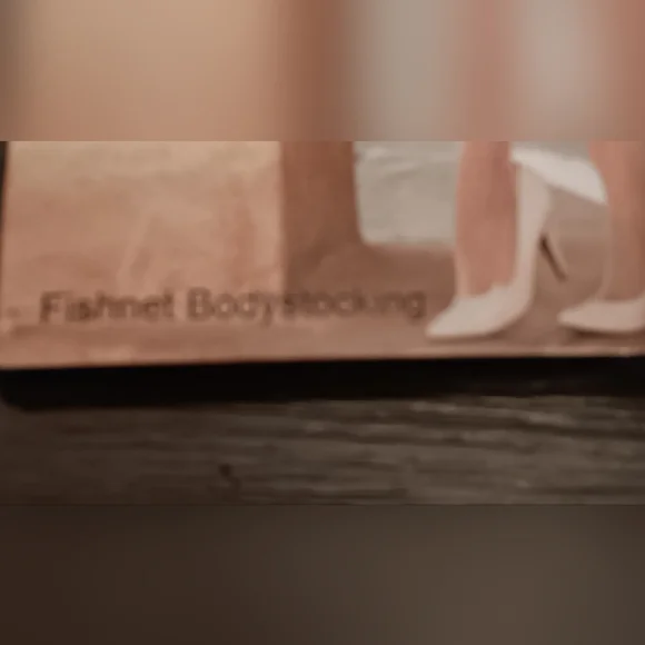 Elegant Moments Soft White Fishnet Bodystocking - Picture 4 of 5